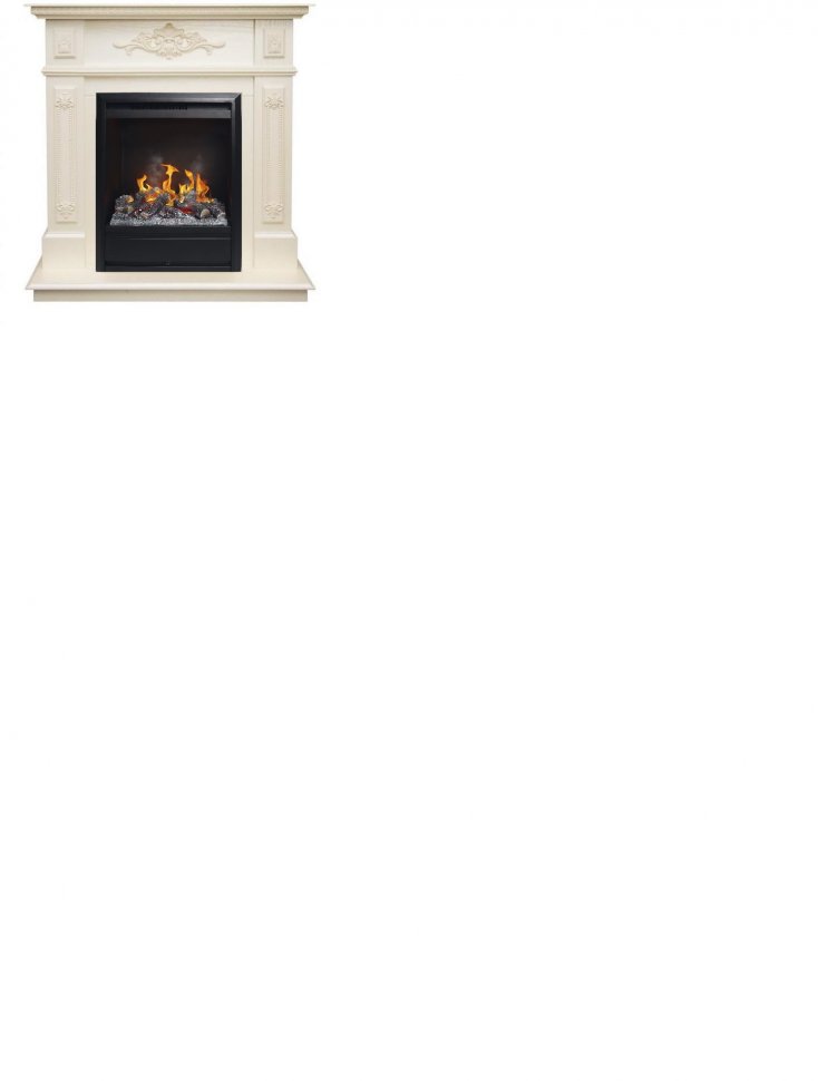 Каминокомплект RealFlame Lilian STD/EUG WT с очагом 3D Olympic