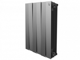 Биметаллический радиатор отопления Royal Thermo PianoForte 500 4 секции Silver Satin