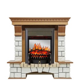Каминокомплект Royal Flame Pierre Luxe с очагом Fobos FX M Black