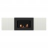 Тумба с биокамином Firelight BFP/P-1400L белый+набор керамических дров сосна
